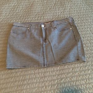 Mother Blue and White mini skirt